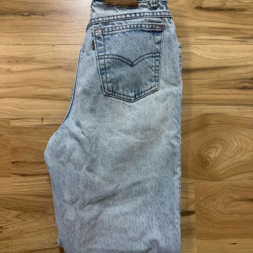 Vintage rare 80s silver tab Levi’s 900 Made In USA Stonewash high rise jeans 26